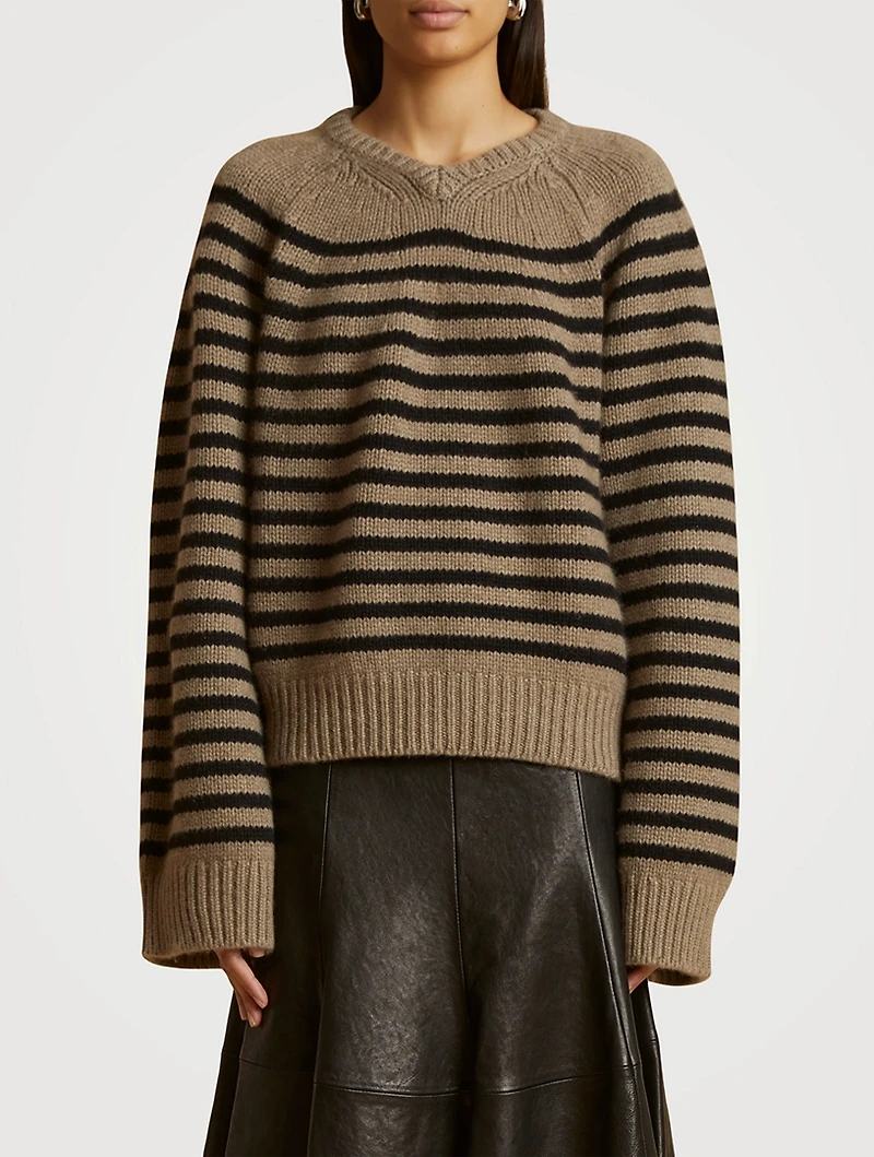 The Nalani Striped Cashmere Sweater