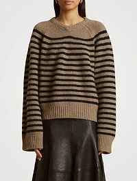 The Nalani Striped Cashmere Sweater