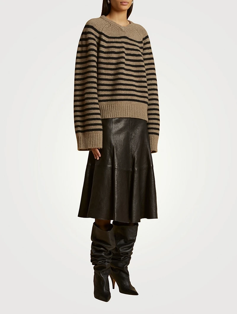 The Nalani Striped Cashmere Sweater