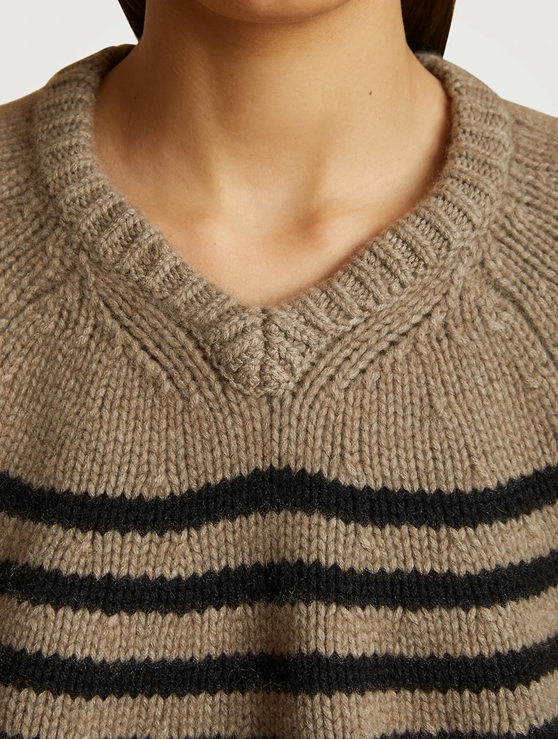 The Nalani Striped Cashmere Sweater