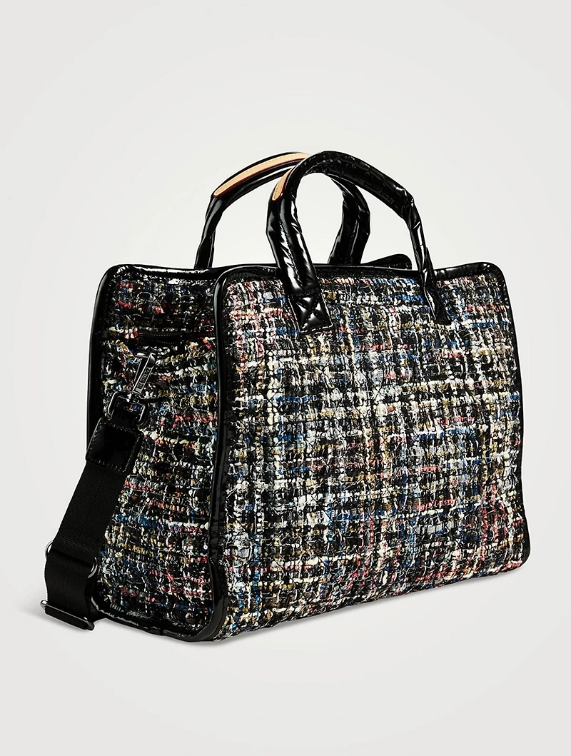 Medium Metro Box Tweed Tote Bag
