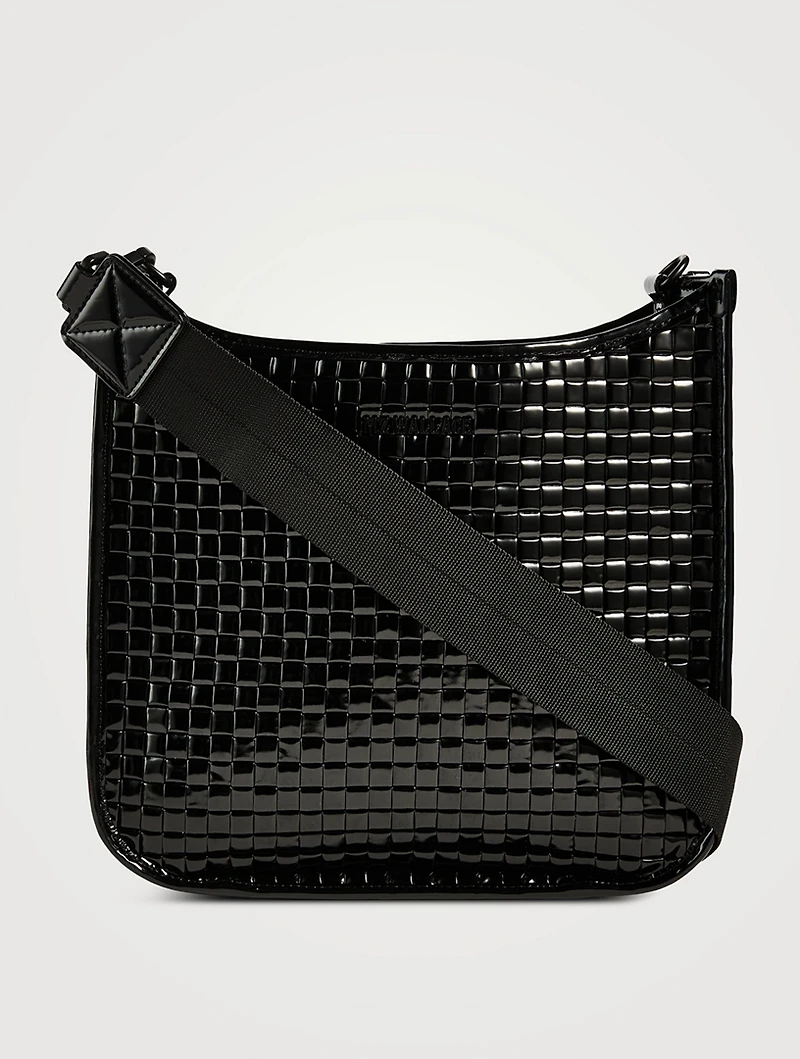 Box Woven Crossbody Bag