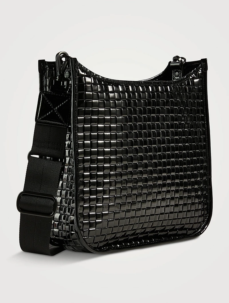 Box Woven Crossbody Bag