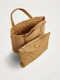 Small Raffia Tote Bag