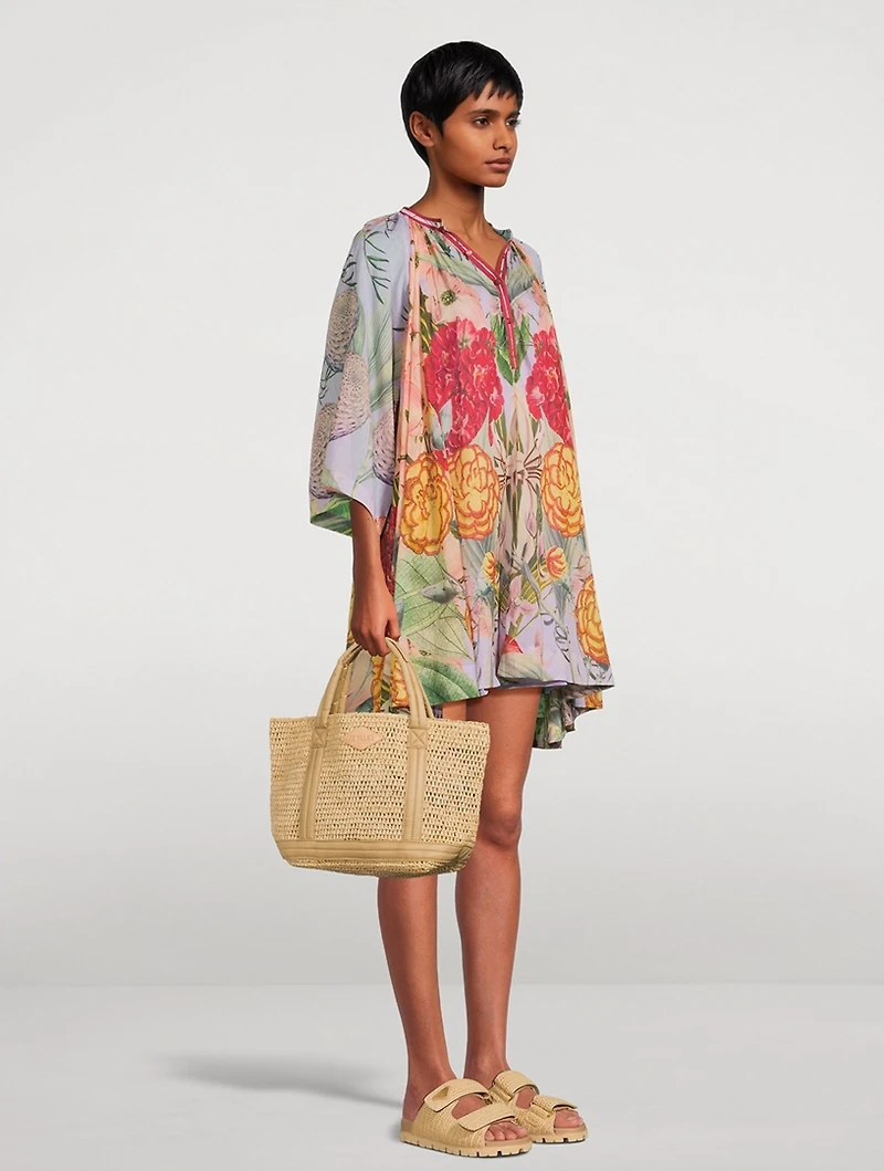 Small Raffia Tote Bag