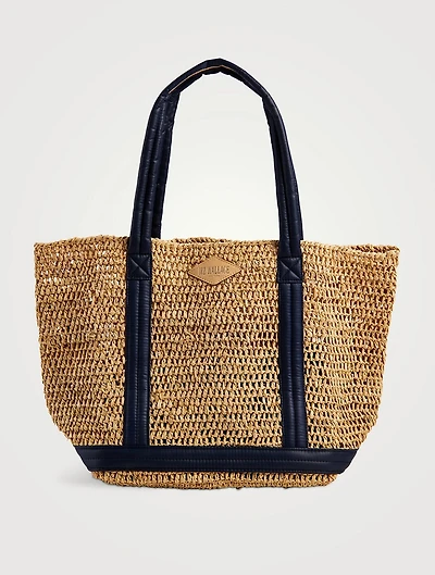 Medium Raffia Tote Bag