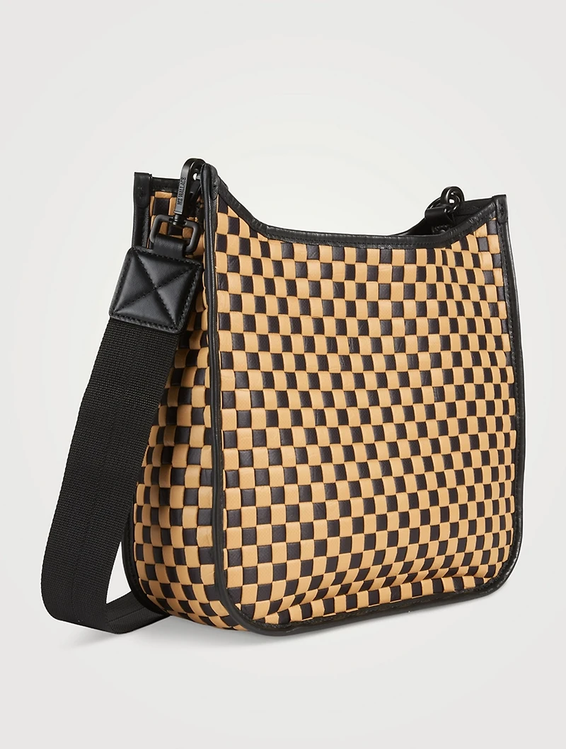 Box Woven Crossbody Bag
