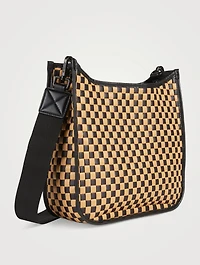Box Woven Crossbody Bag