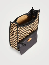 Box Woven Crossbody Bag