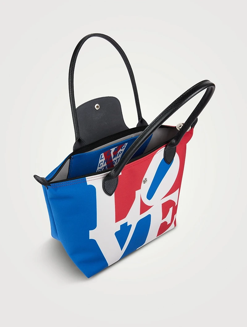 Longchamp x Robert Indiana Medium Le Pliage Shoulder Bag