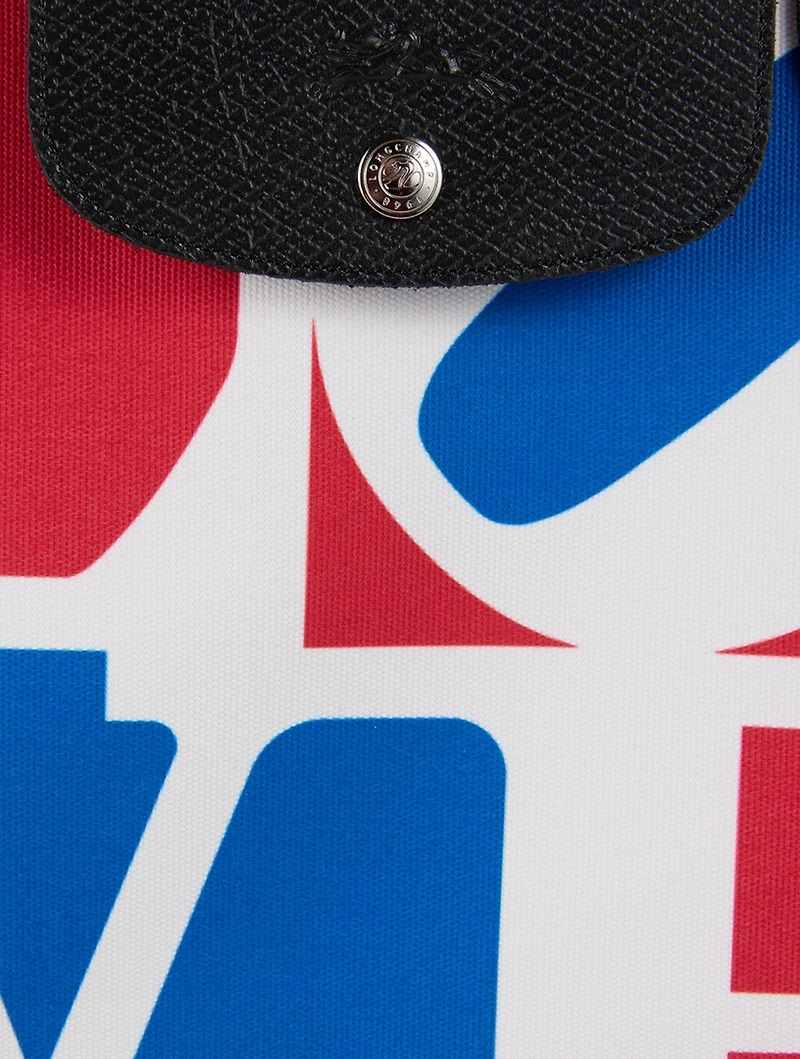 Longchamp x Robert Indiana Medium Le Pliage Shoulder Bag