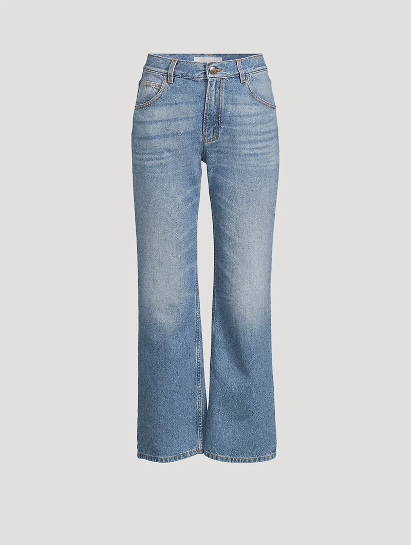 Cropped Bootcut Jeans