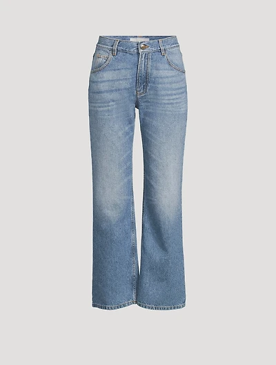 Cropped Bootcut Jeans