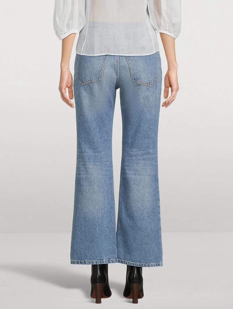 Cropped Bootcut Jeans