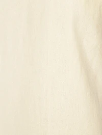 Bow-Trimmed Linen Tank Top