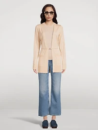 Marcie Belted Wool Cardigan