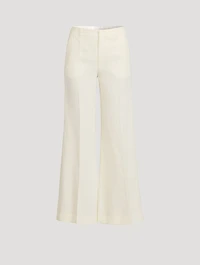 Linen Flared Trousers