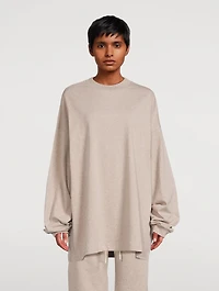 Cotton Logo Long-Sleeve T-Shirt