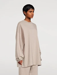 Cotton Logo Long-Sleeve T-Shirt