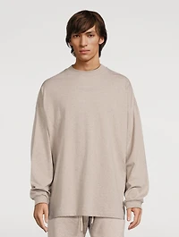 Cotton Logo Long-Sleeve T-Shirt