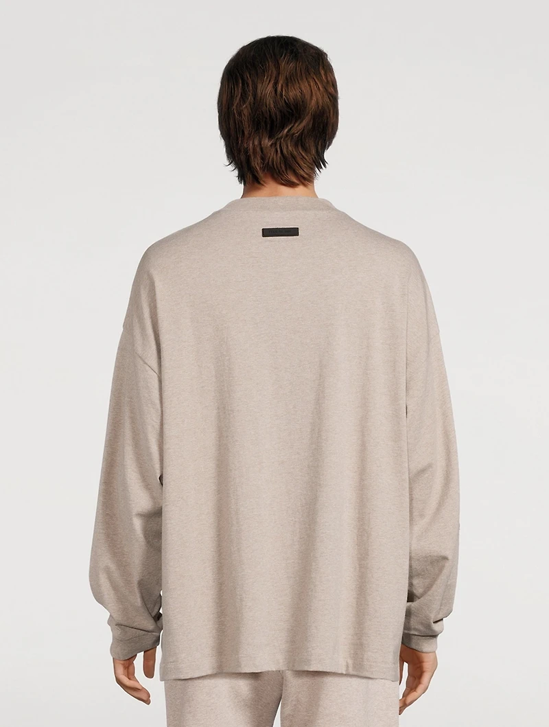 Cotton Logo Long-Sleeve T-Shirt
