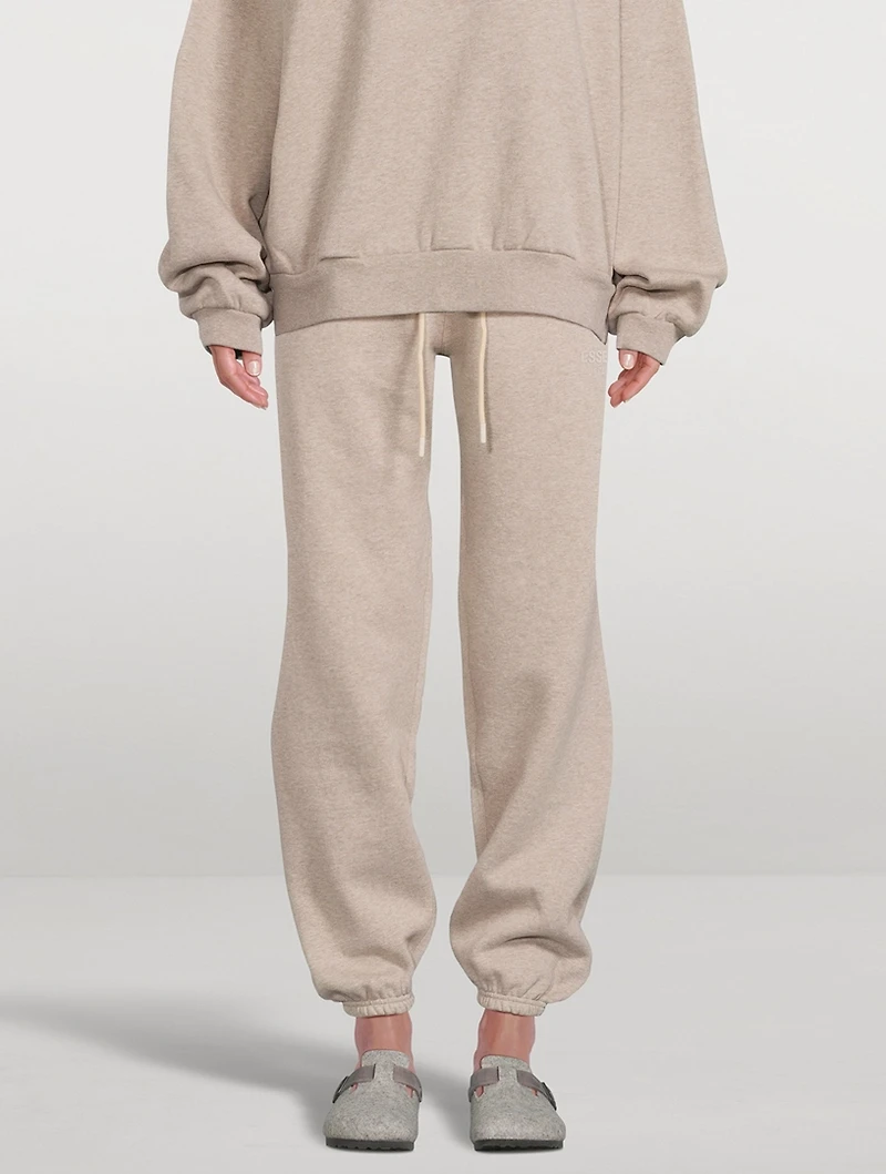 Cotton-Blend Logo Sweatpants