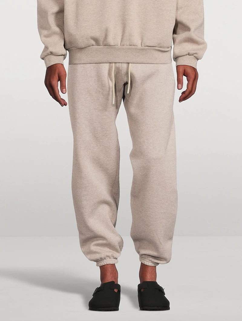 Cotton-Blend Logo Sweatpants
