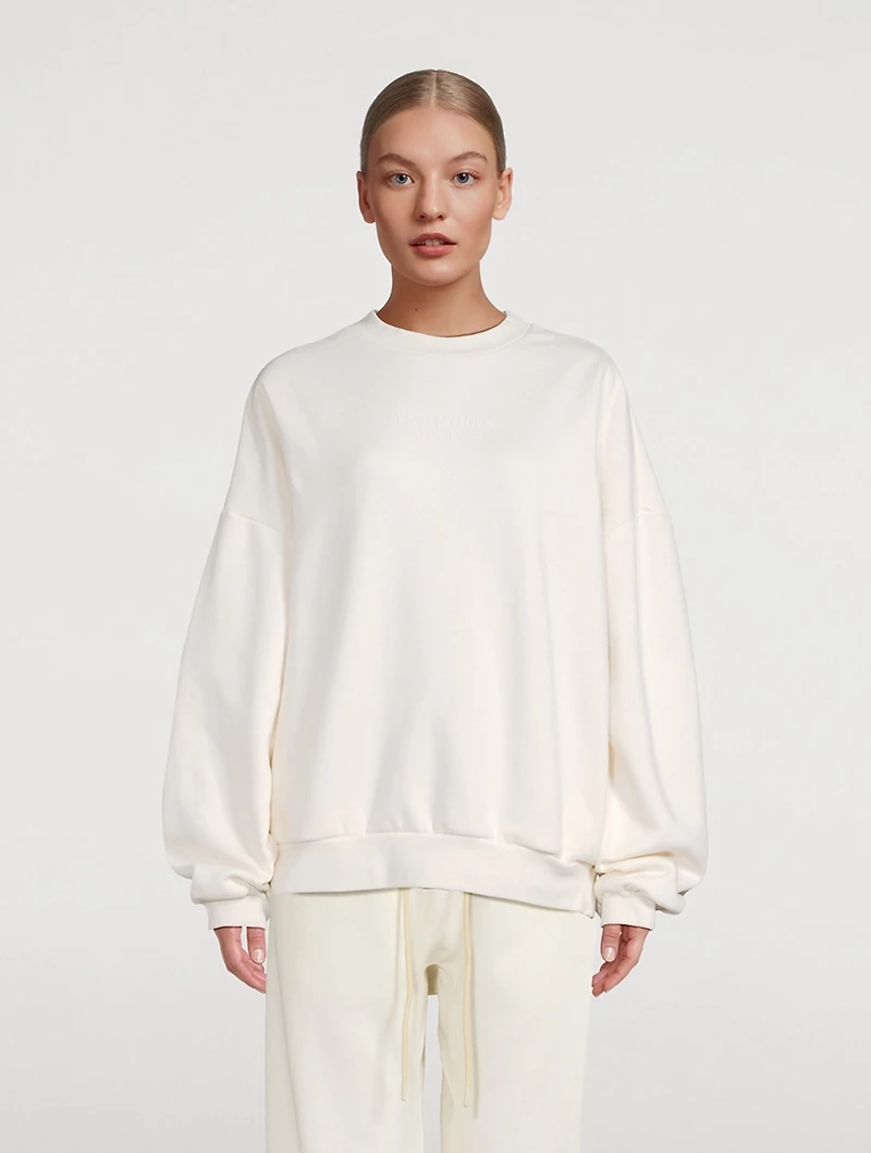 Cotton-Blend Crewneck Sweatshirt