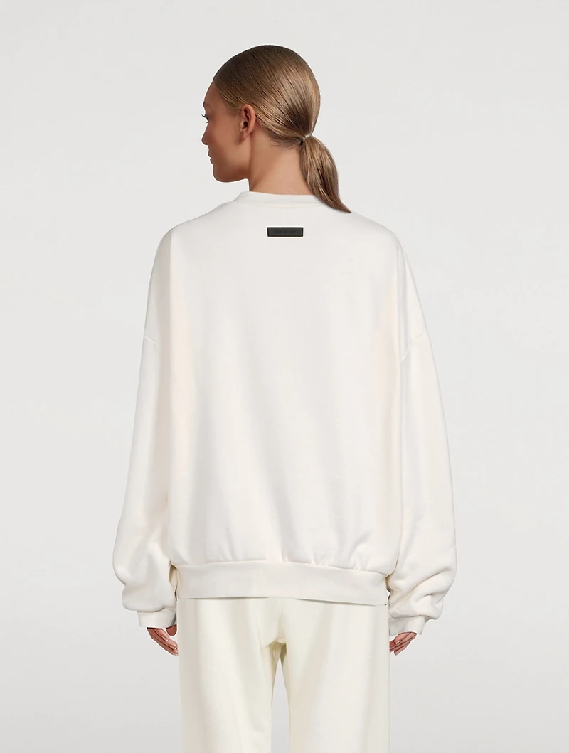 Cotton-Blend Crewneck Sweatshirt