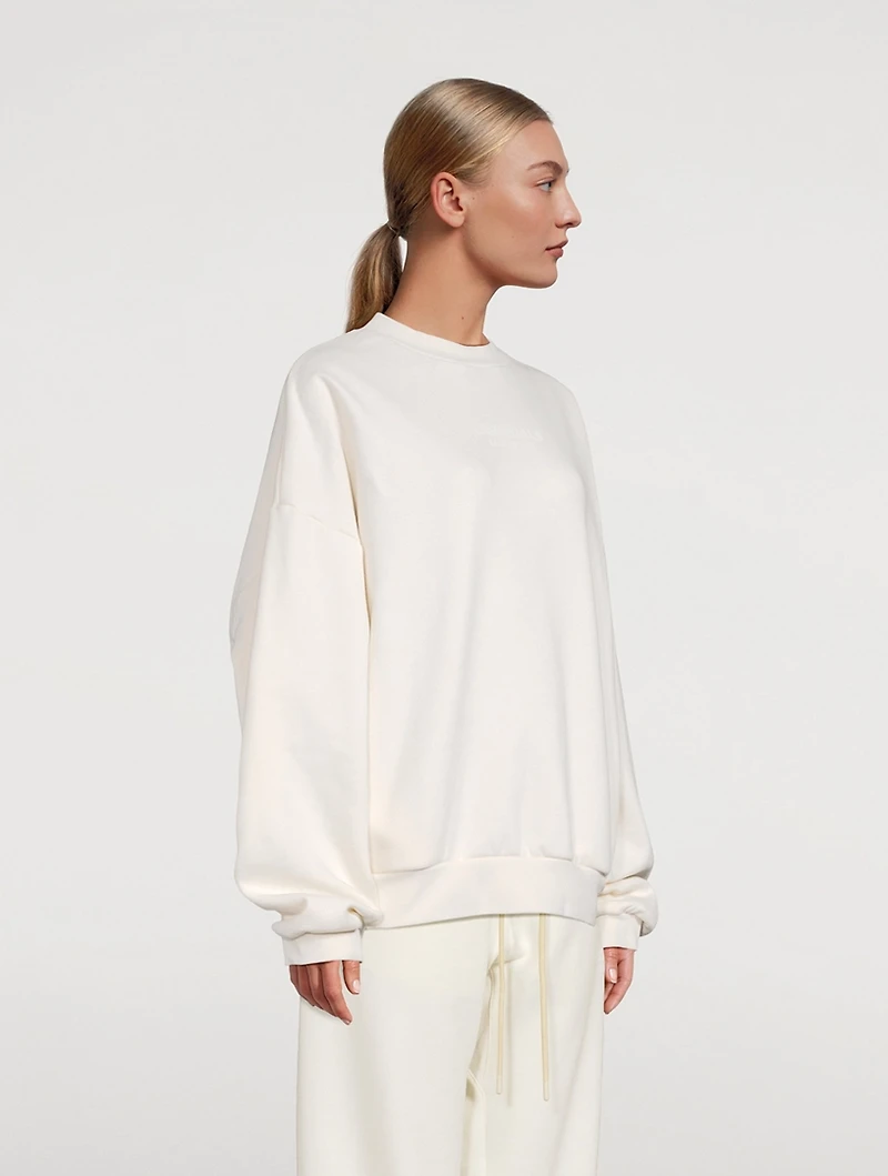 Cotton-Blend Crewneck Sweatshirt
