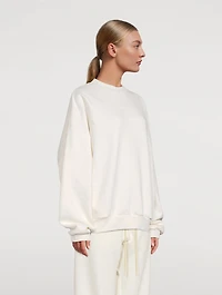 Cotton-Blend Crewneck Sweatshirt