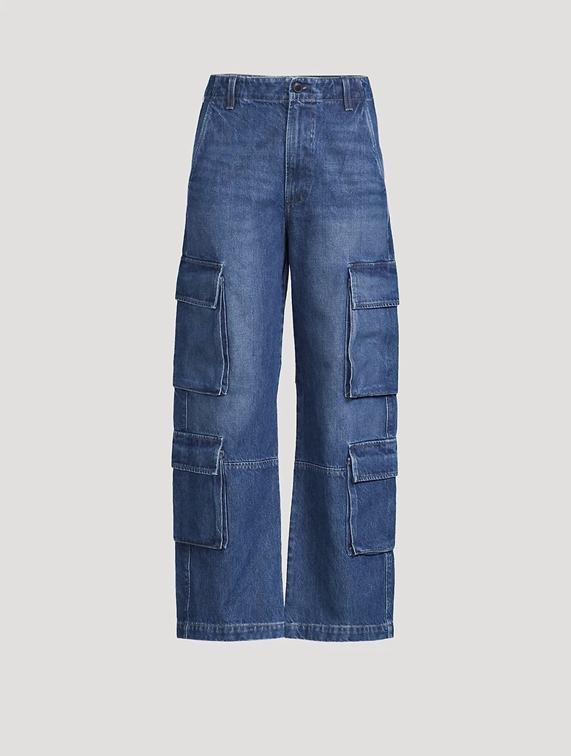 Delena Wide-Leg Cargo Jeans