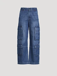 Delena Wide-Leg Cargo Jeans