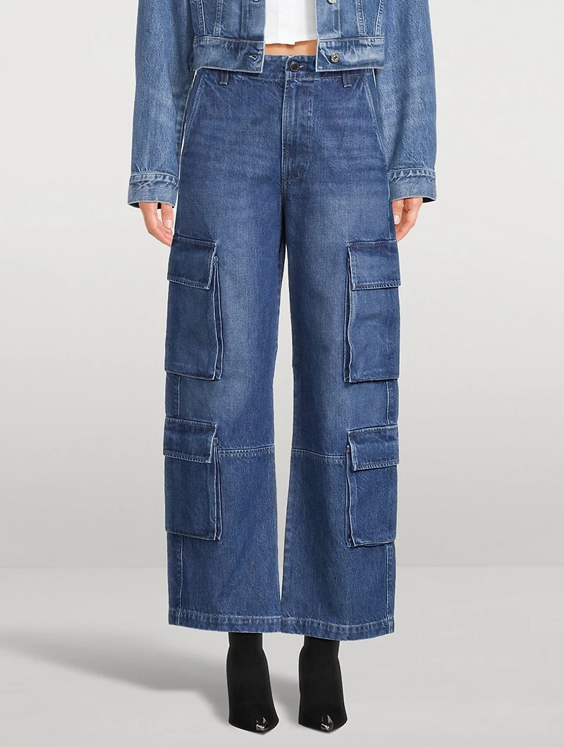 Delena Wide-Leg Cargo Jeans