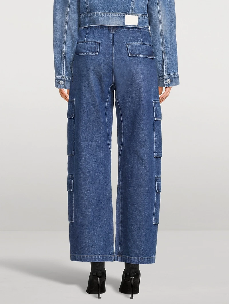 Delena Wide-Leg Cargo Jeans