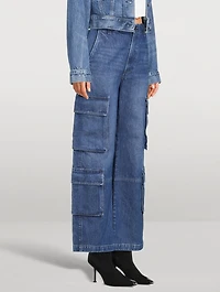 Delena Wide-Leg Cargo Jeans