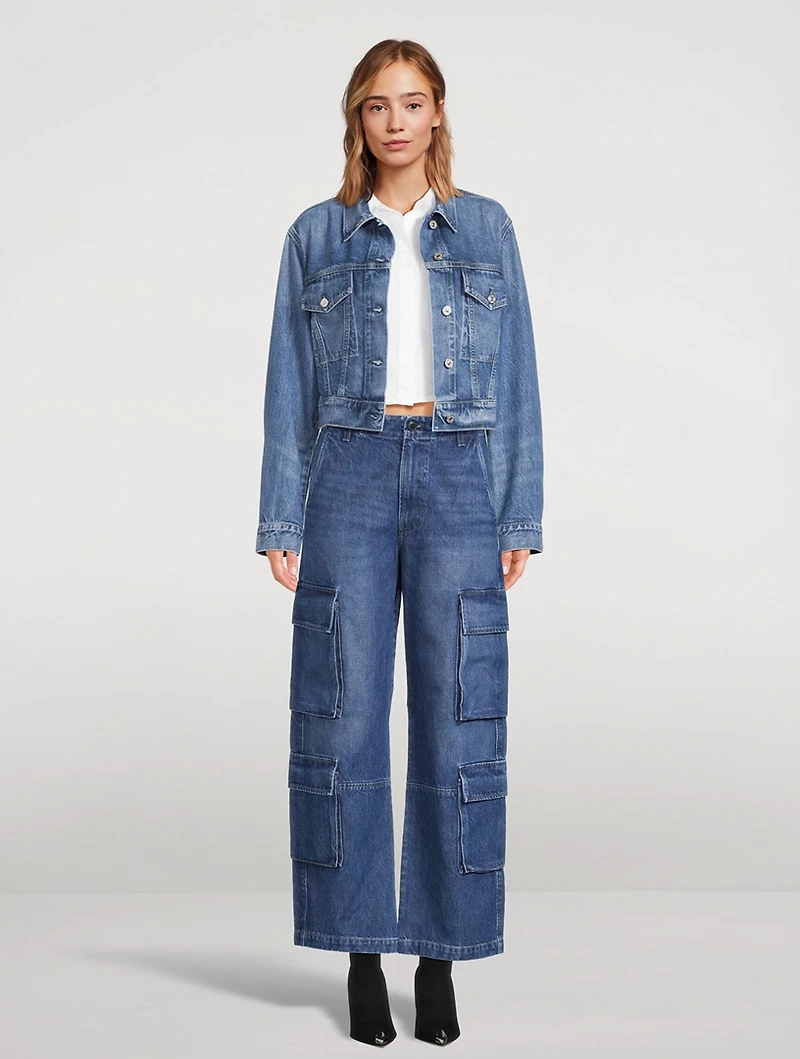 Delena Wide-Leg Cargo Jeans