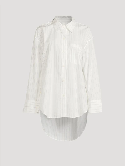 Cocoon Shirt Stripe Print