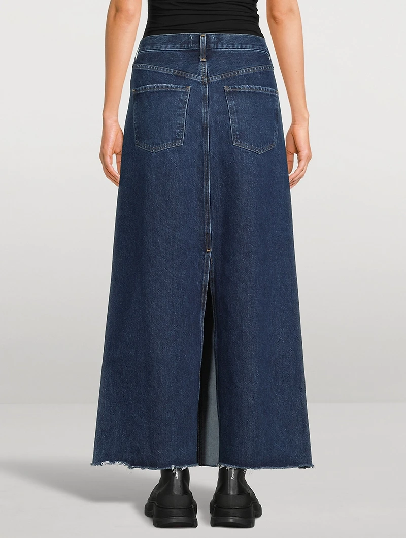 Hilla Denim Maxi Skirt