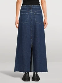 Hilla Denim Maxi Skirt