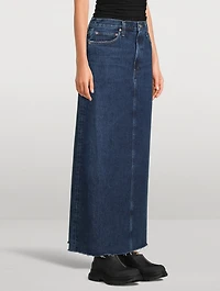 Hilla Denim Maxi Skirt