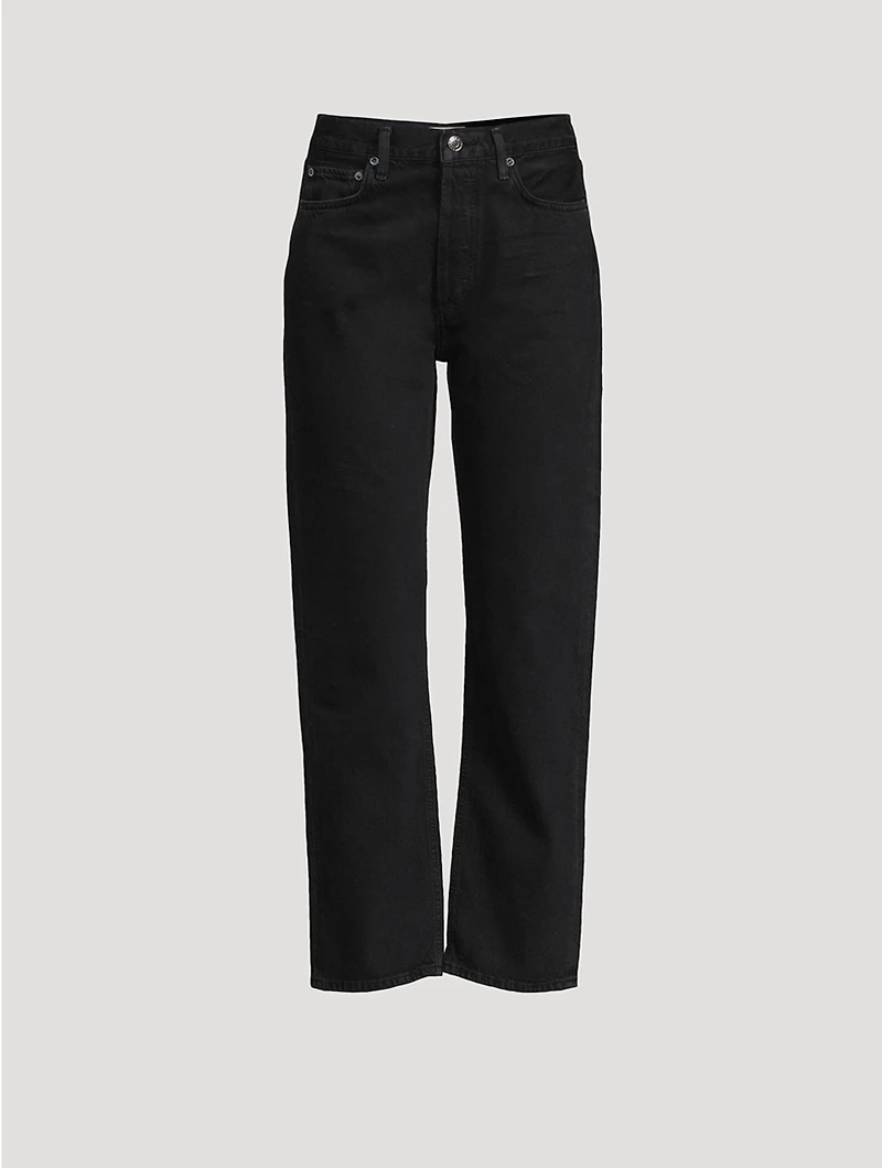 90s Pinch Waist Straight Jeans