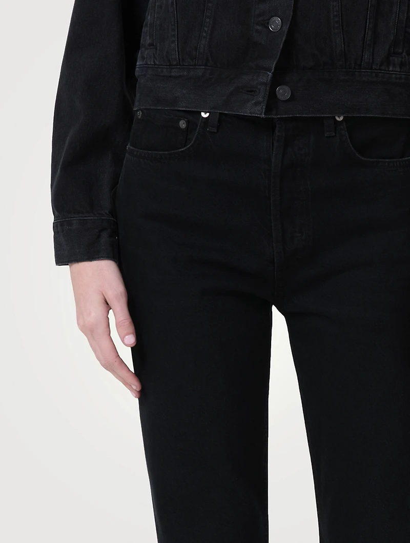 90s Pinch Waist Straight Jeans