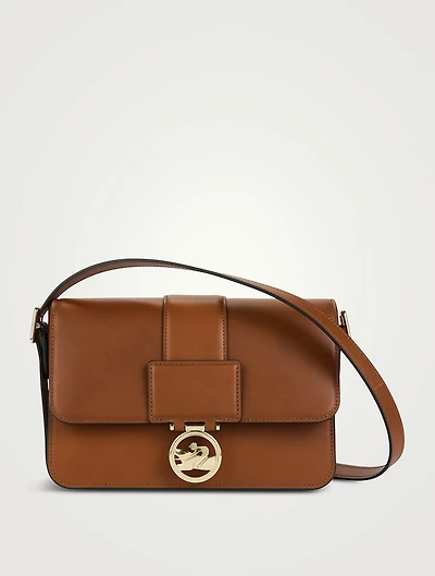 Medium Box-Trot Leather Crossbody Bag