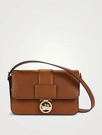 Medium Box-Trot Leather Crossbody Bag