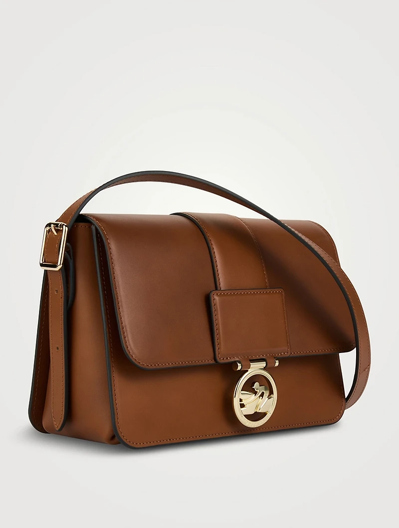 Medium Box-Trot Leather Crossbody Bag