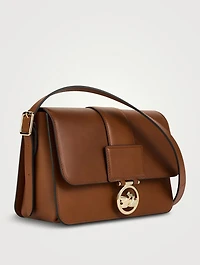 Medium Box-Trot Leather Crossbody Bag