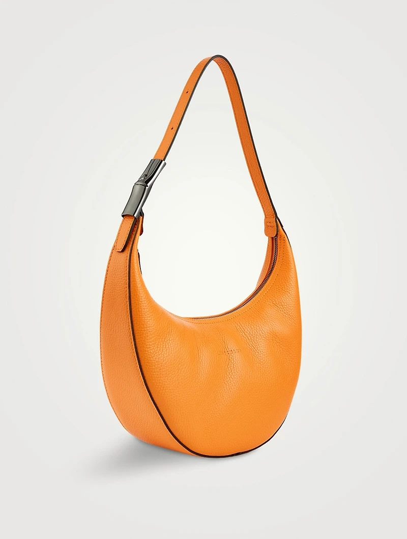 Medium Roseau Leather Shoulder Bag