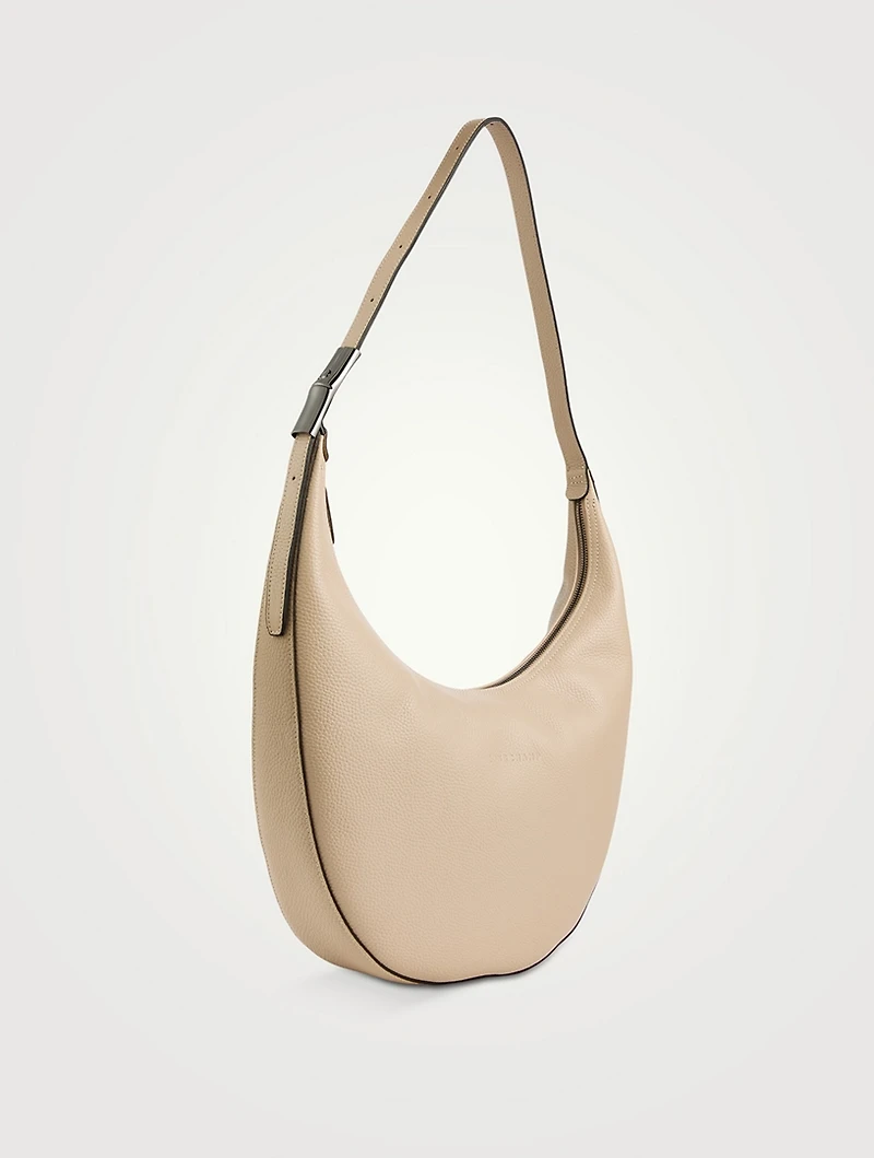 Large Roseau Leather Shoulder Bag
