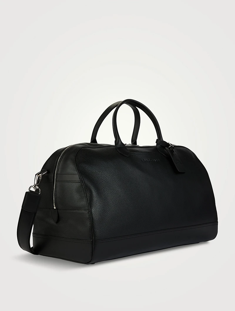 Medium Le Foulonné Leather Travel Bag